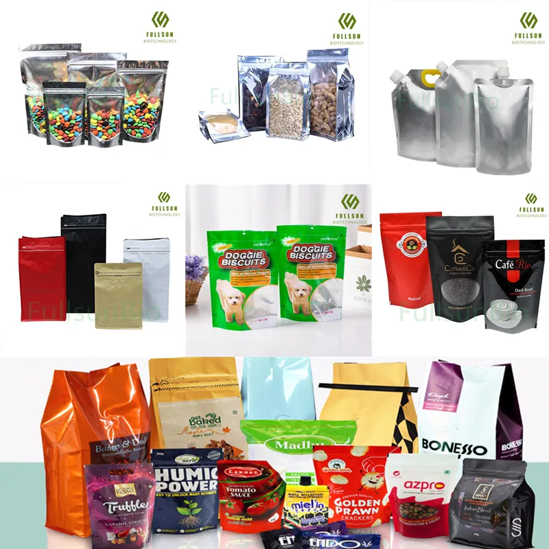 100% EU Certification Biodegradable Bioplastic Compostable Disposable Flat Roll Pack Restaurant Household Kitchen Use UK Garbage Trash Bags