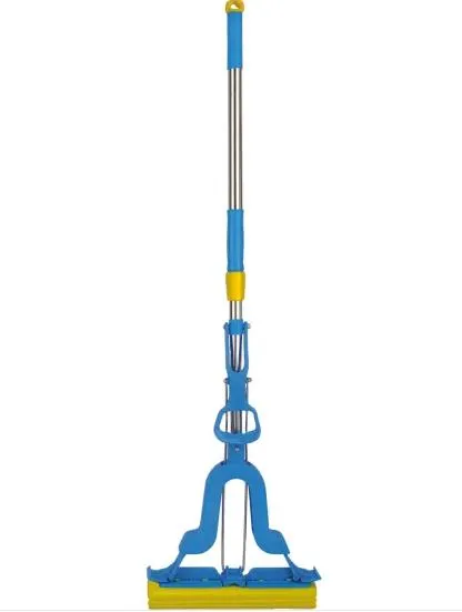 120cm Household Cotton Thread Telescopic Handle PVA Sponge Squeeze Mop