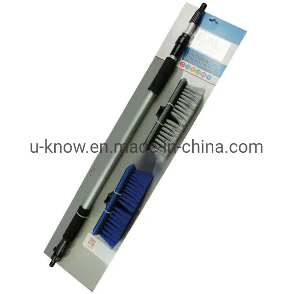2 Telescopic Car Wash Brush Best Car and Truck Cleaning Brush Double Head Brush
