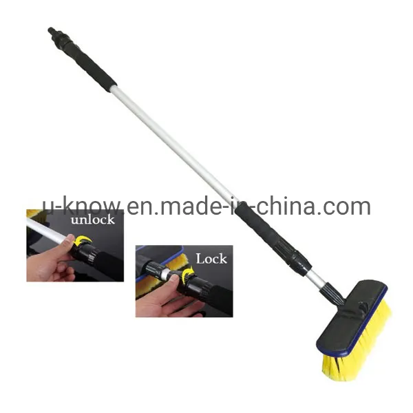 2 Telescopic Car Wash Brush Best Car and Truck Cleaning Brush Double Head Brush