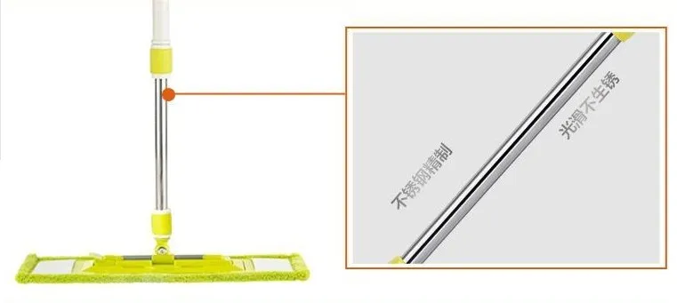 2020 Easy Folding and Assemble Flat Mop 360 Spin Microfiber Mop for Hotel