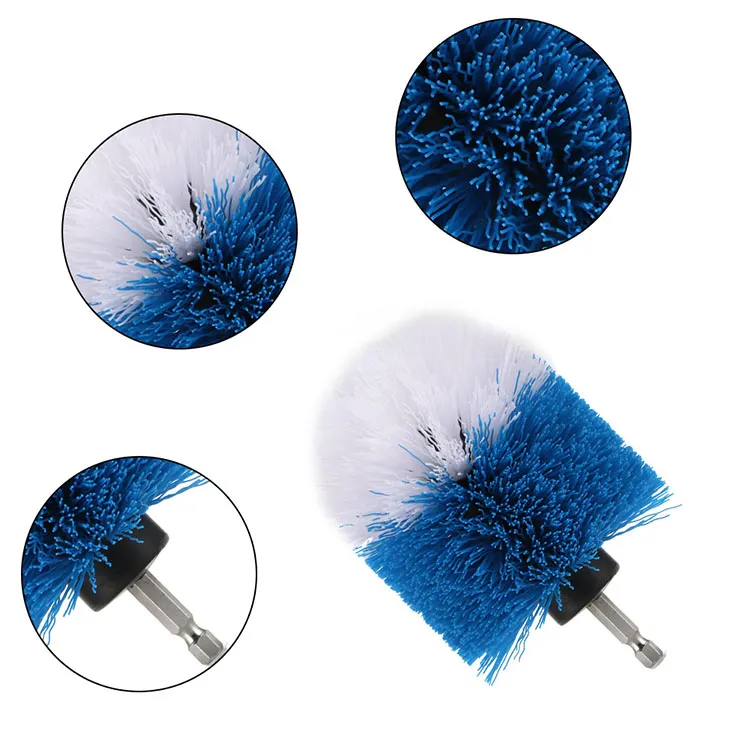 3 PCS with Extension of The Rod Drill Brush Set for Car and Floor Cleaning