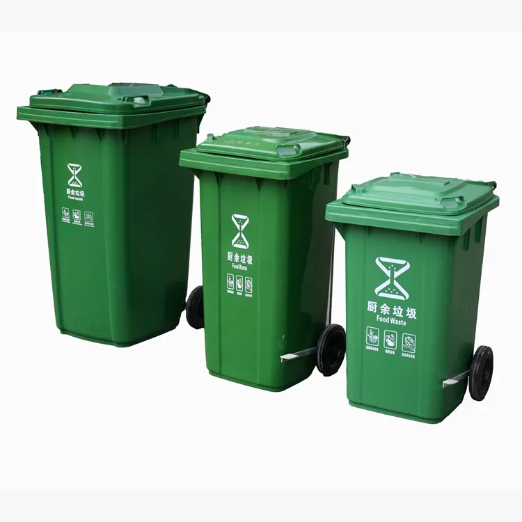 Big Plastic Recycling Trash Waste Rubbish Garbage Disposal Ash Litter Storage Dust Bin for Public Places Use Like Park Office Building Industrial Area