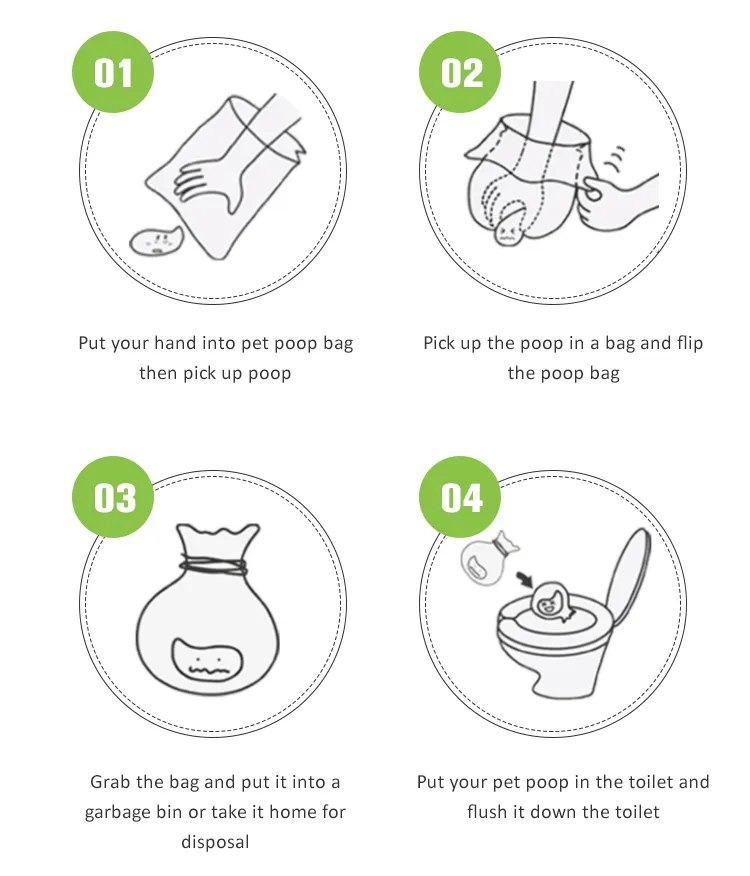 Biodegradable Poop Bags Biobased Poop Bag Dispenser Dog Waste Bags