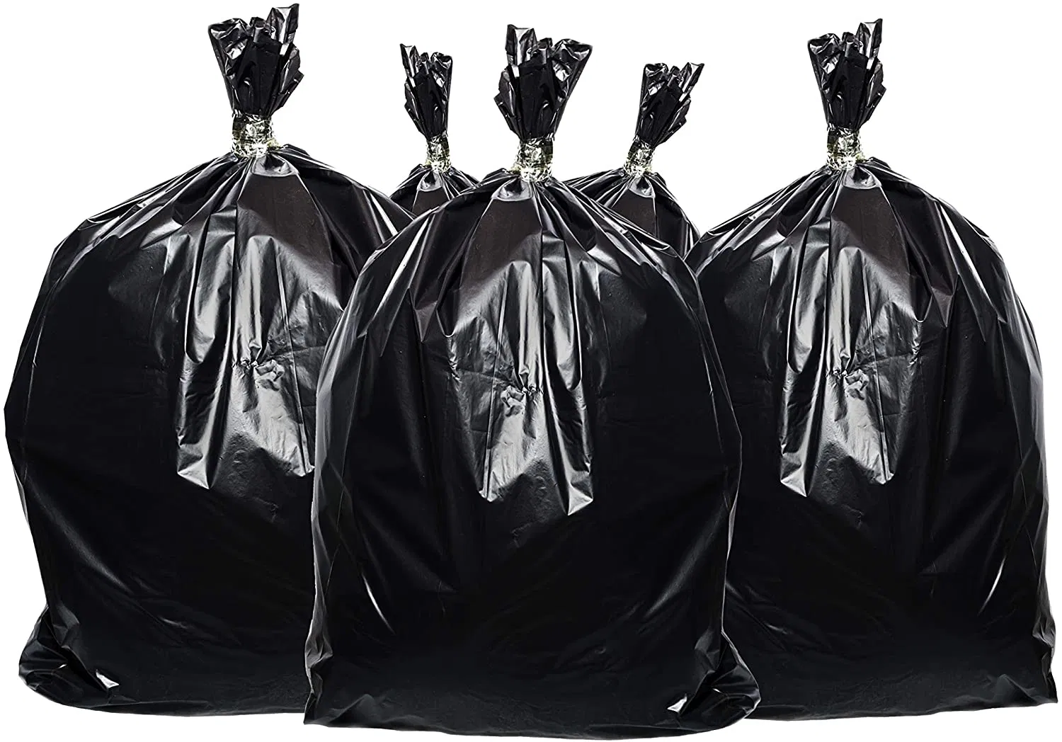 Black Plastic Handy Flat Mouth Garbage Bag