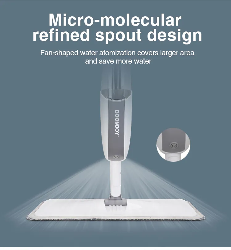 Boomjoy Easy to Dry Spray Mop Lightly Wetness to Clean Flat Mop