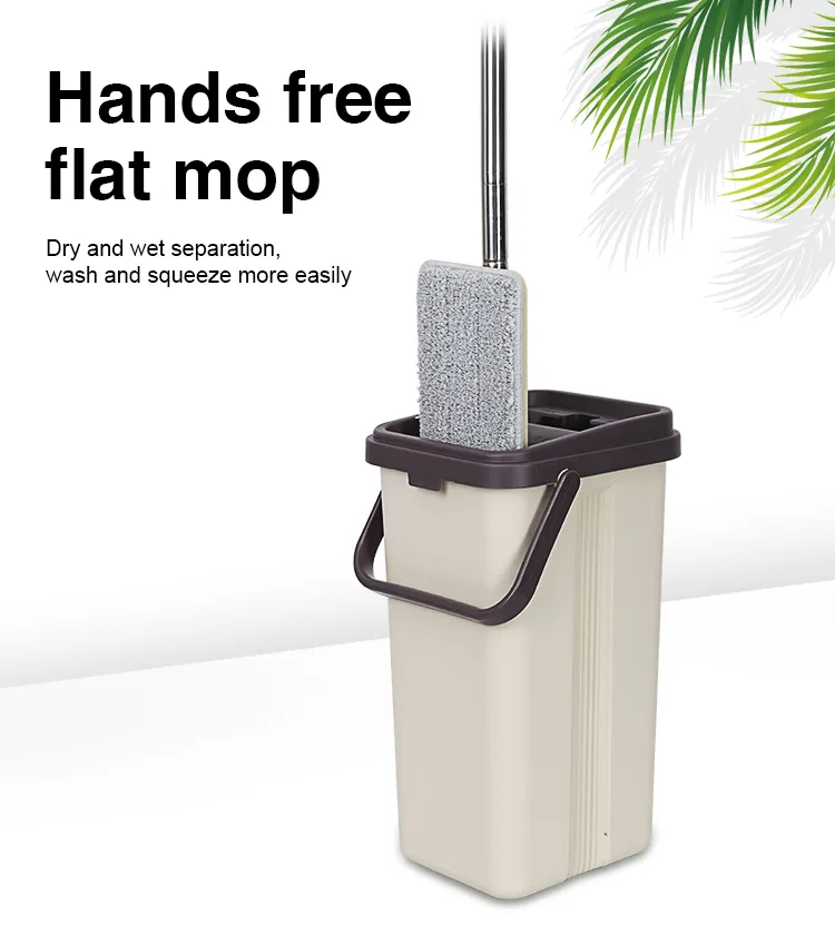 BOOMJOY Mop Squeezer More Easily Hand Free Flat Mop