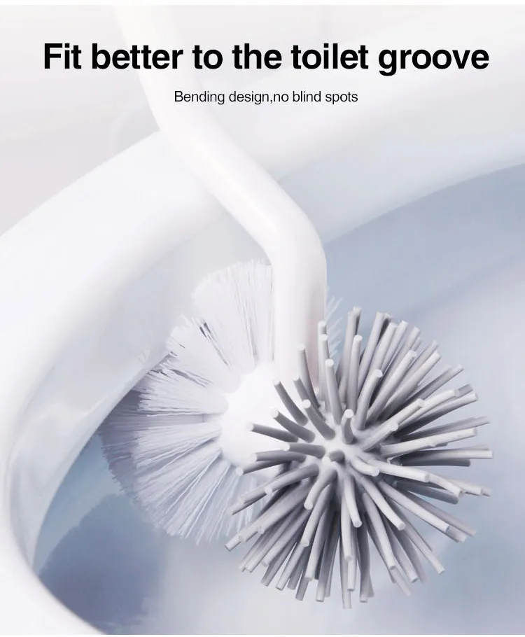 Boomjoy Soft Shower Cleaning Brush Easily Use Toilet Brush Cleaner