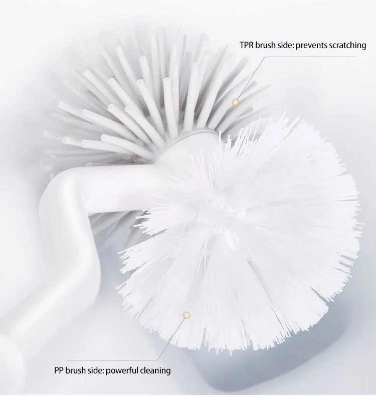 Boomjoy Soft Shower Cleaning Brush Easily Use Toilet Brush Cleaner