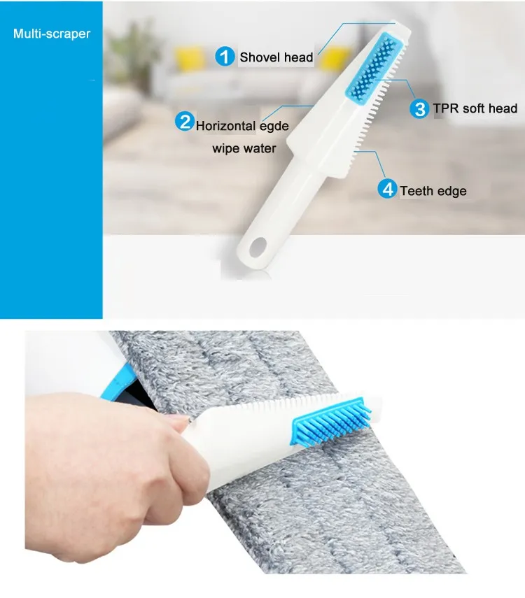 Boomjoy Squeegee Water Easily Spinning Mop Sets Spin Dry Mop