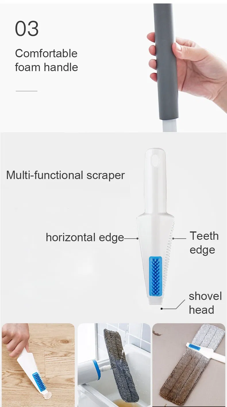Boomjoy Squeegee Water Easily Spinning Mop Sets Spin Dry Mop