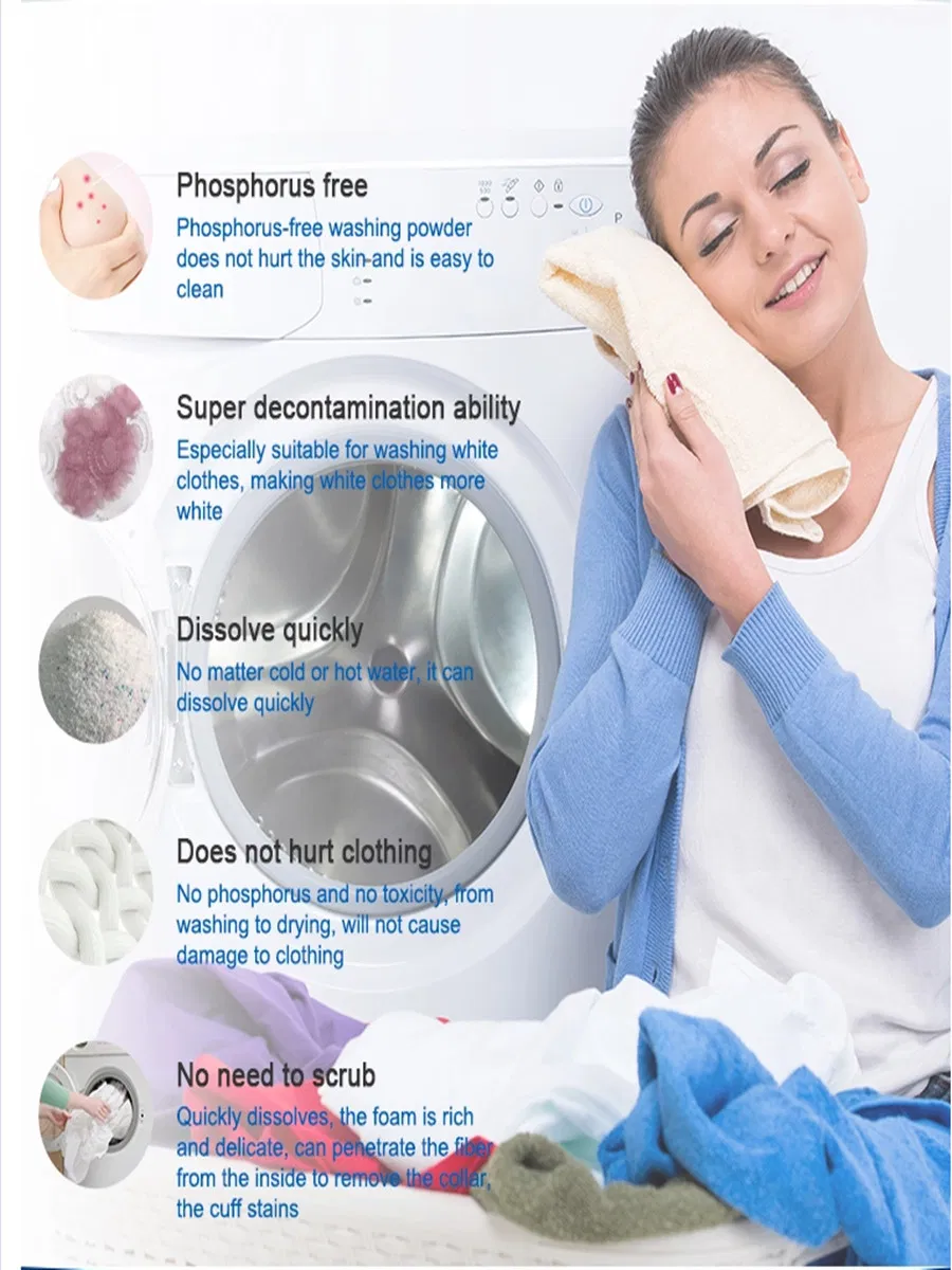 Cheap Price Rich Foam Laundry Detergent Powder/Lessive En Poudre/Detergent Powder Plant