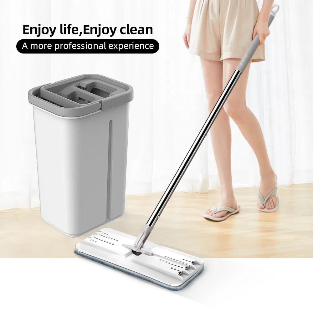 Chinese Factory Wholesale High Quality Floor Cleaning Flat Mop with Bucket