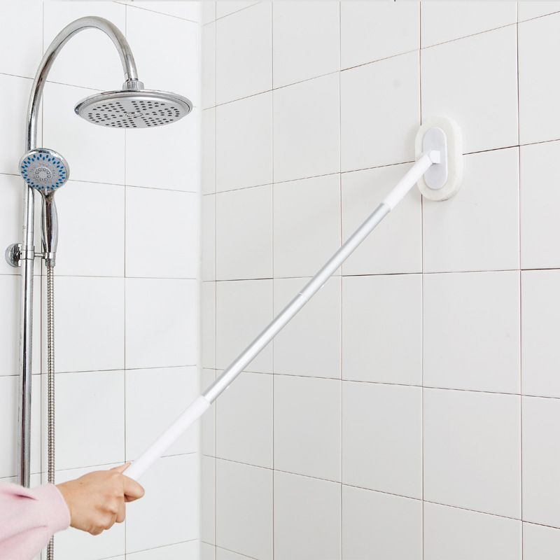 Creative with Handle Decontamination Retractable Bedroom Mop Cleaning Brush Bathtub Brush