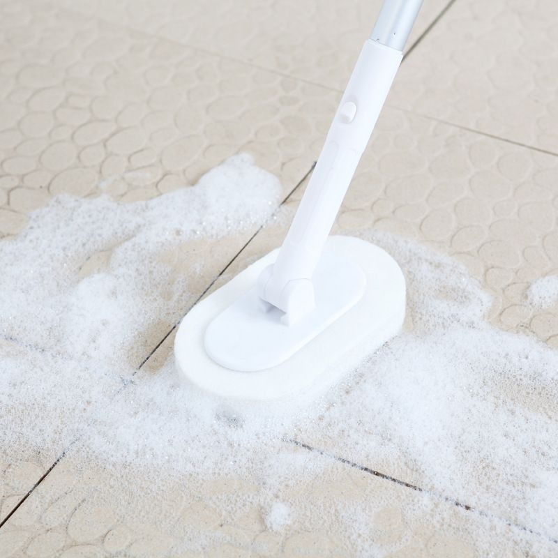 Creative with Handle Decontamination Retractable Bedroom Mop Cleaning Brush Bathtub Brush