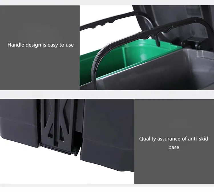 Custom 20L 30L 60L Double Foot Pedal Plastic Rubbish Waste Bin