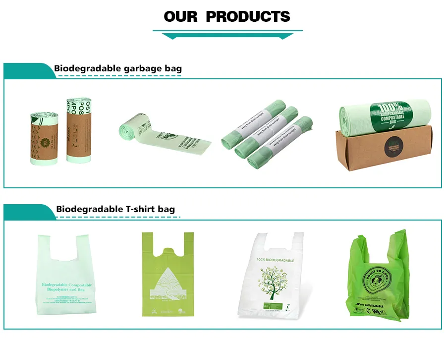Custom Bio Compostable Punch Shopping Snack Fruit Grocery T-Shirt Pet Trash Degradable Vest Plastic Handle Gift Disposable Biodegradable Dog Pet Waste Bag