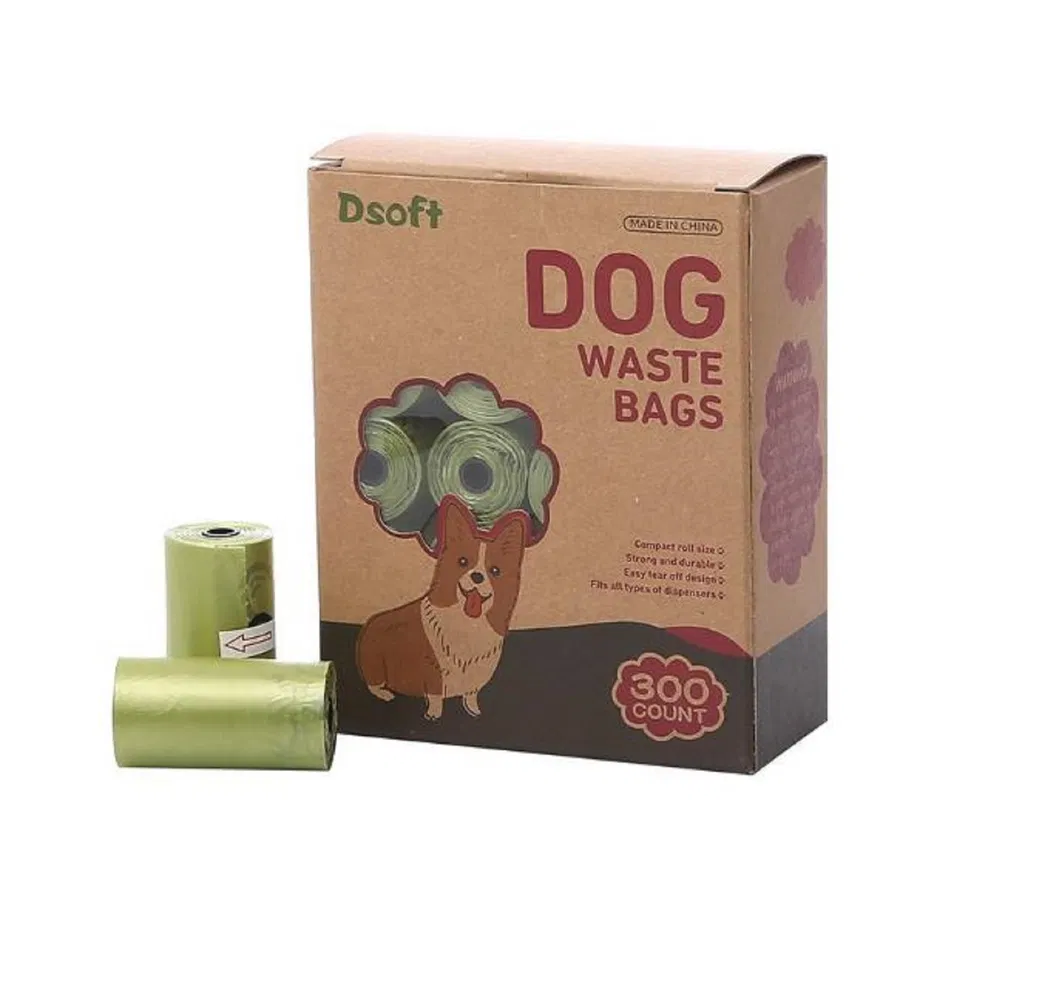 Customized Biodegradable Dog Poop Bag, Compostable Dog Poop Bag, Pet Waste Bag