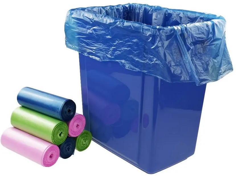 Different Polythene Gallon Small Plastic Carry Bags Trash Can Bin Liners