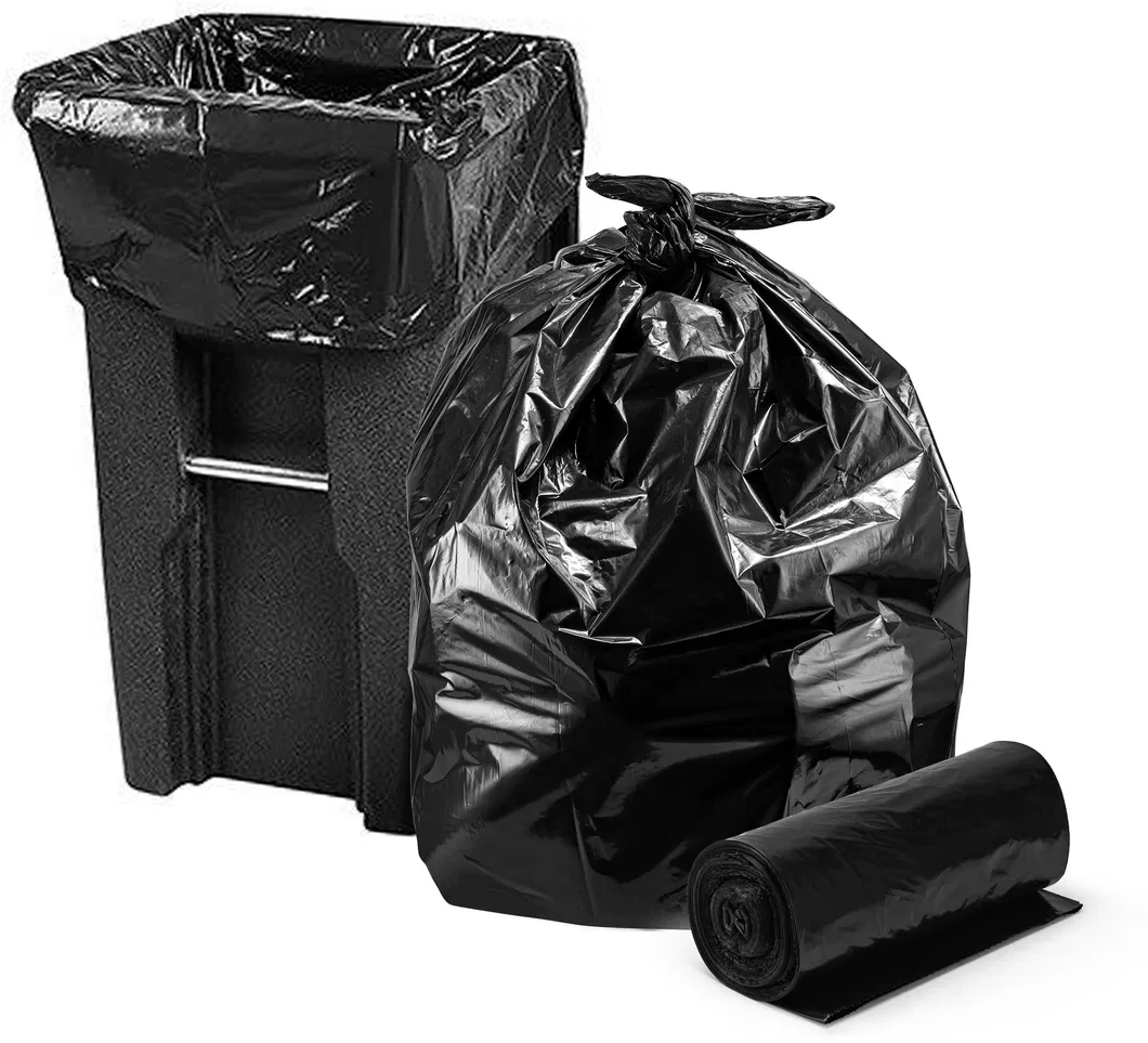 Disposable Heavy Duty Black Plastic Trash Bag Rubbish Bag Polythene Bag Garbage Bag