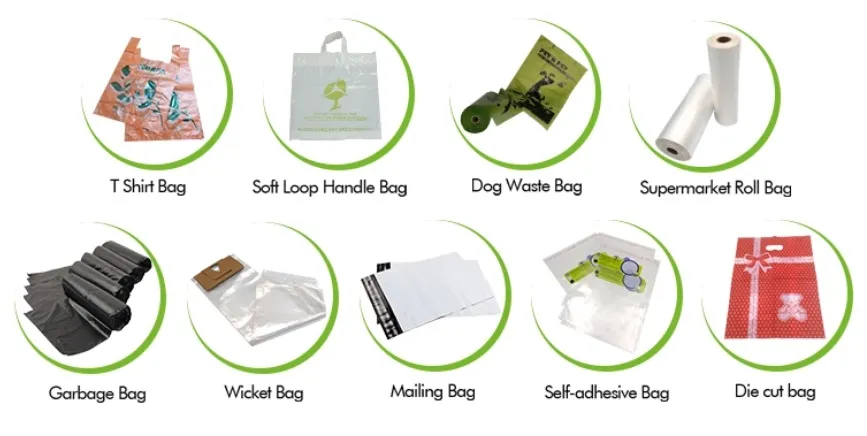 Disposable Plastic HDPE/LDPE T-Shirt Shopping Polythene Bag