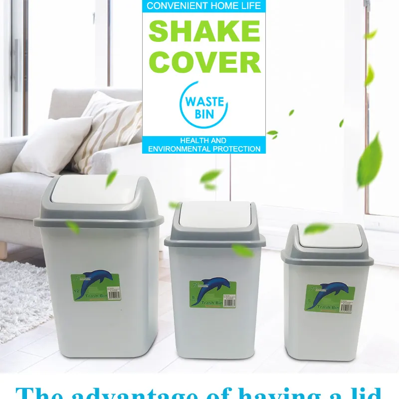 Durable Homeware Plastic Rubbish Bin Plastic Dustbin