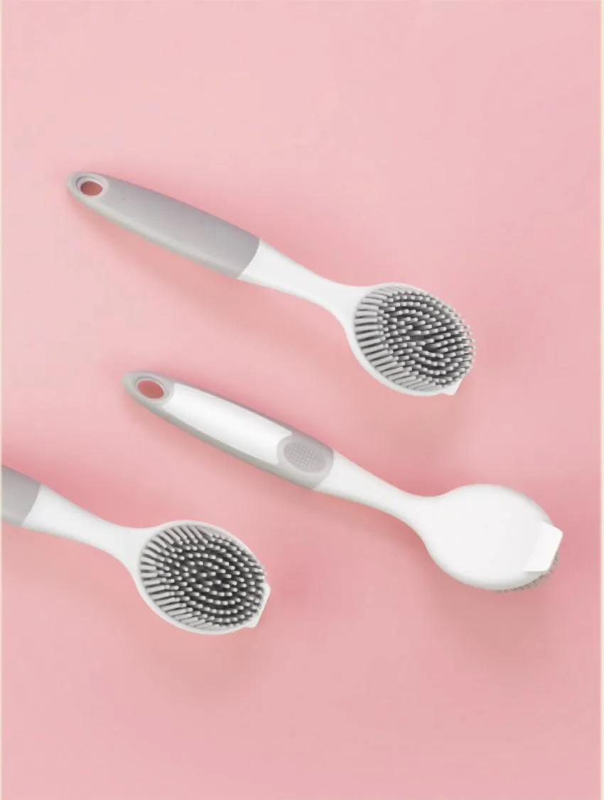 Easy Hanging Dish Pot Pan Scrubbing Flexible Cleaning Brush