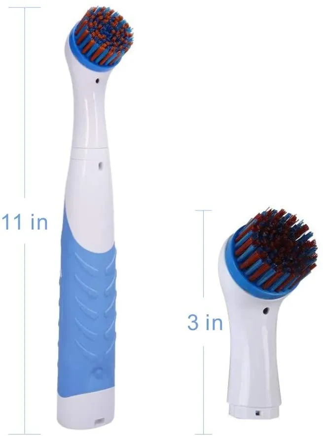 Electric Cleaning Brush with Household All Purpose 4 Brush Heads for Kitchen & Household Cleaning