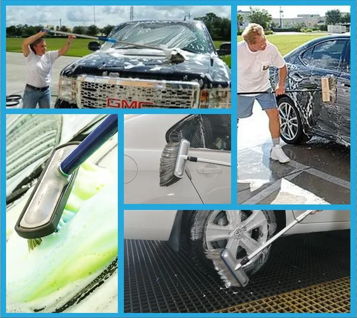 Factory Price Wholesale Hog Hair Soft Bristle Car Wash Foam Brush