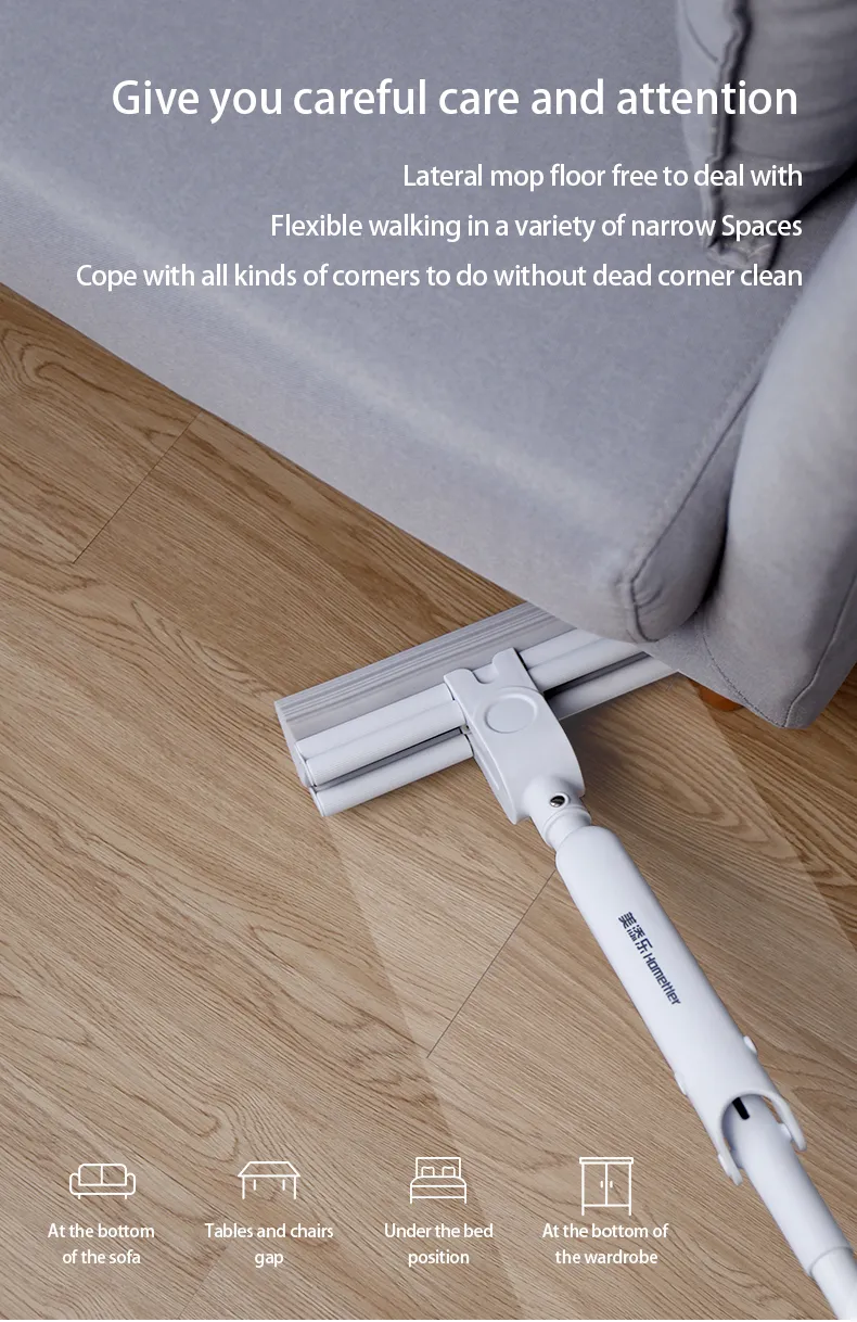 Factory Production Quick Clean PVA Mop 27cm Sponge Double Roller Refill Head Cleaning Product