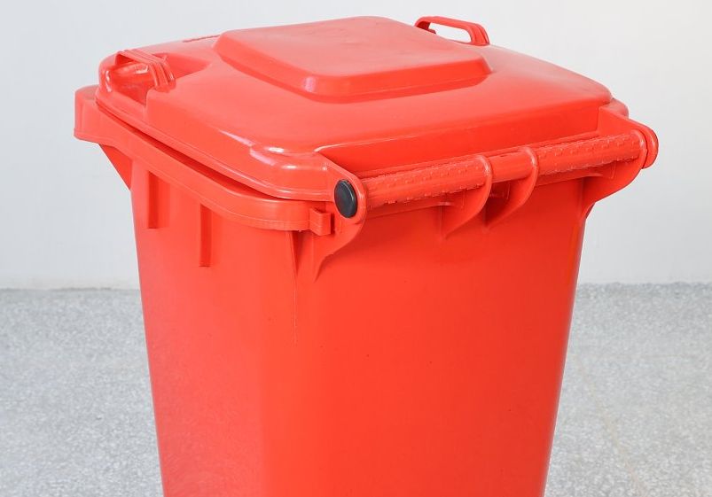 Green Yellow Color Garbage Bin 13 Gallon Trash Can 120 Liter Plastic Dustbin