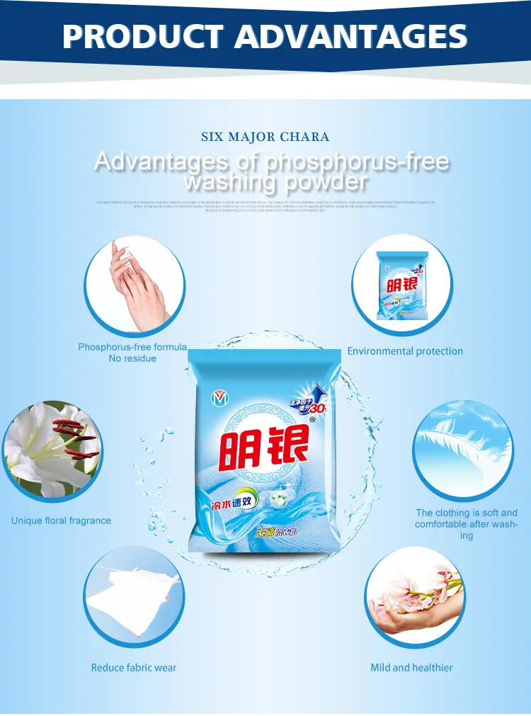 Hand and Machine Washing Good Quality Detergent Powder