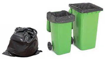 HDPE Black Star Seal Roll Packed Plastic Refused Sack
