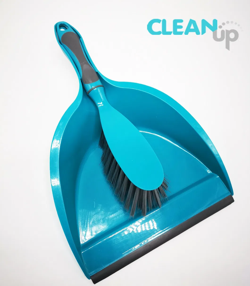 High Quality Dustpan and Brush with Rubber Bristles