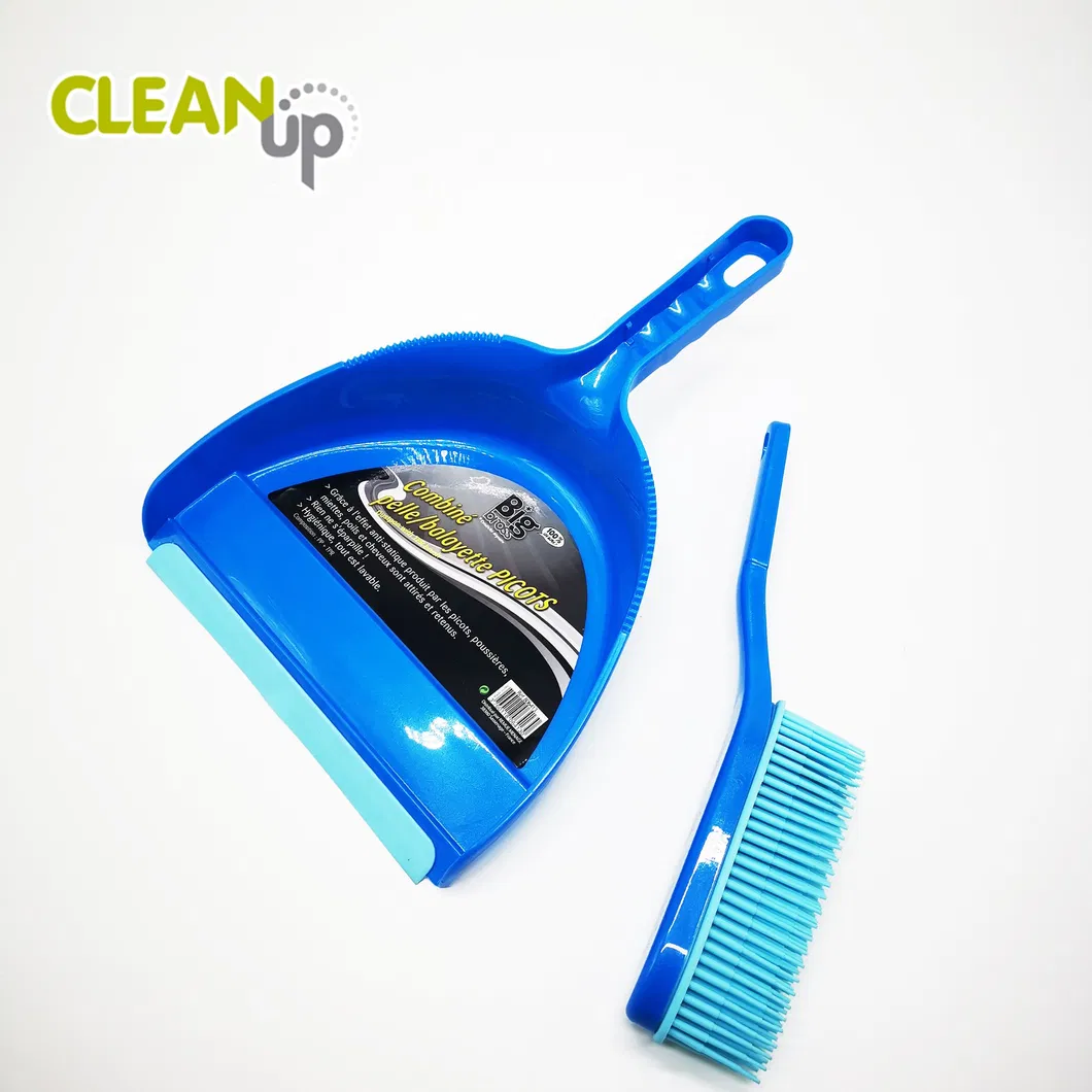 High Quality Dustpan and Brush with Rubber Bristles