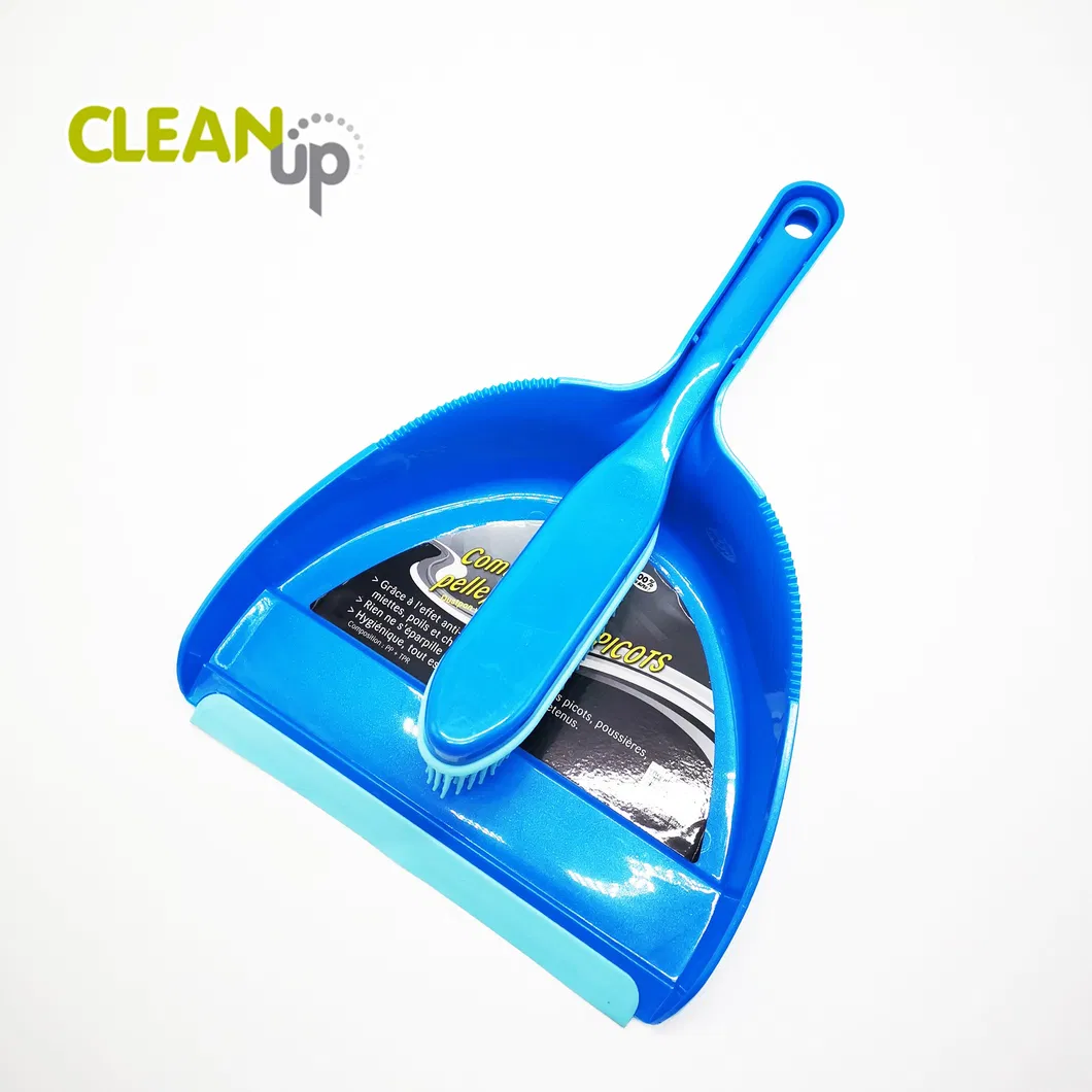 High Quality Dustpan and Brush with Rubber Bristles