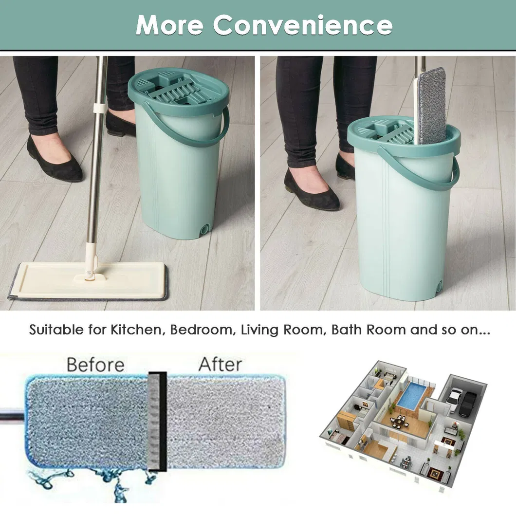 Hot Sale Self-Washed Squeeze Mop Hands Free Wash Mop Magic Mop