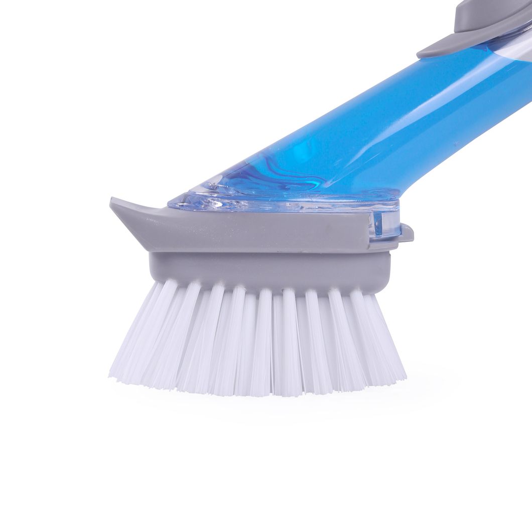 Hot Selling Automatic Liquid-Adding Dish Pot Cleaning Brush Replaceable Sponge Brush Head