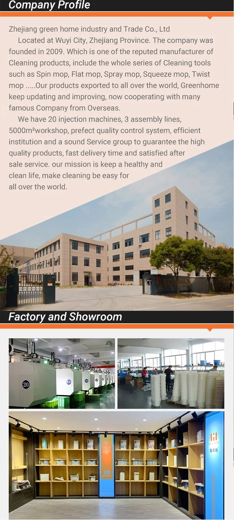 Household Three Parts Pole Clever Floor Cleaning Elf Mop Microfiber Lazy Flat Magic Spray Mop