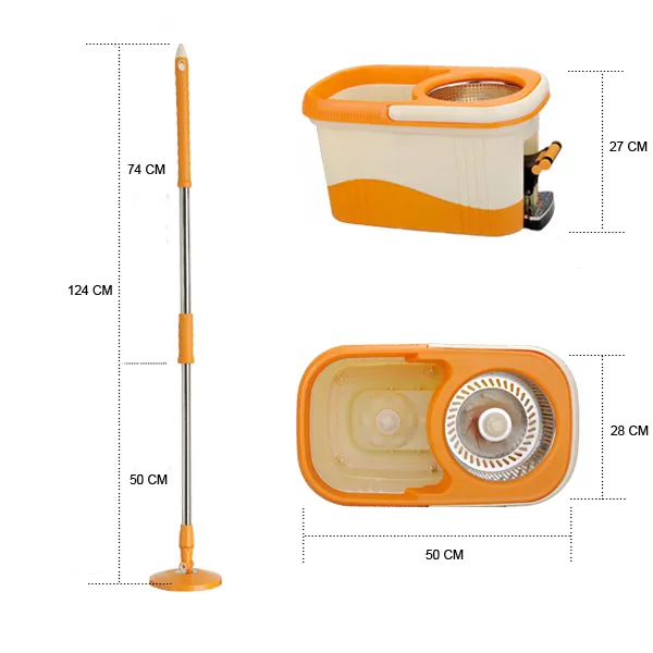 Joyclean Floor Cleaning Magic Twist 360 Easy Spin Mop (JN-302)