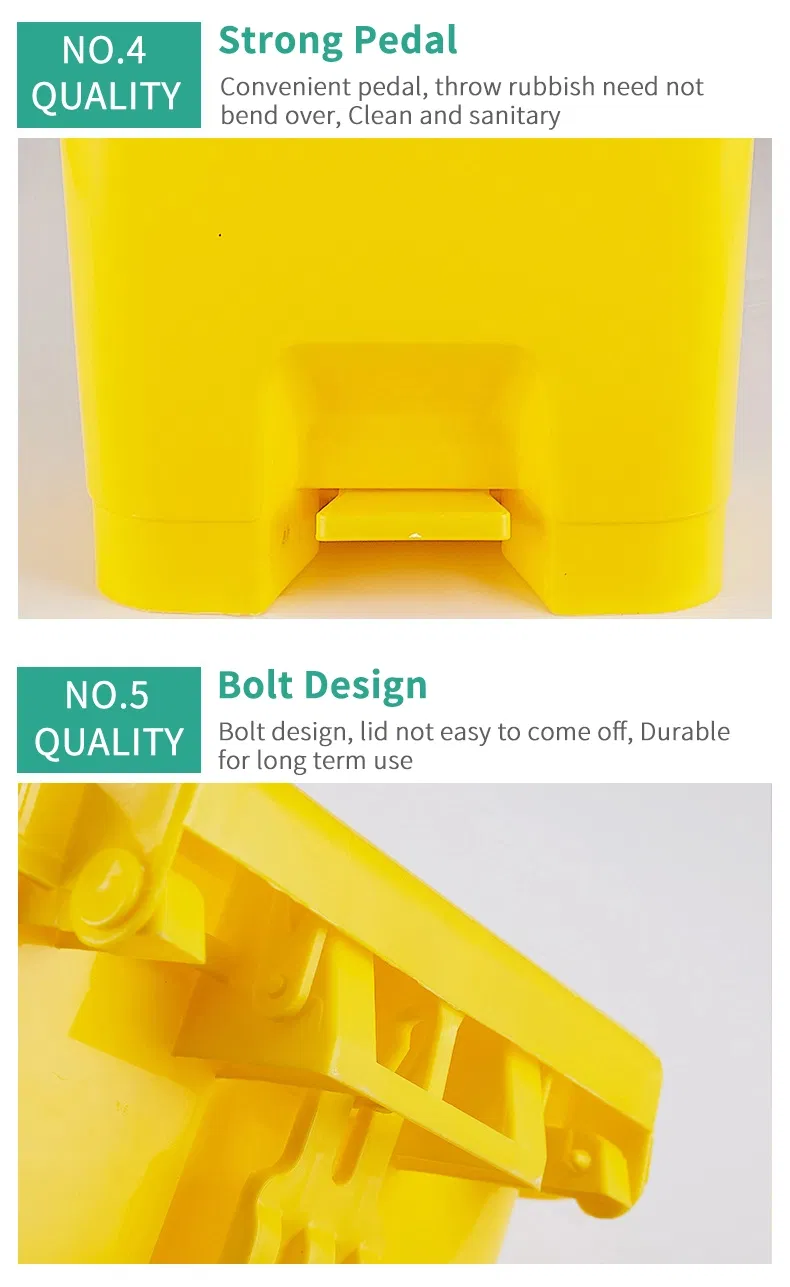 Kitchen Plastic Waste Bin Indoor Trash Can Trash Bin Dust Bin Trash Can 25L Mv-25A-1