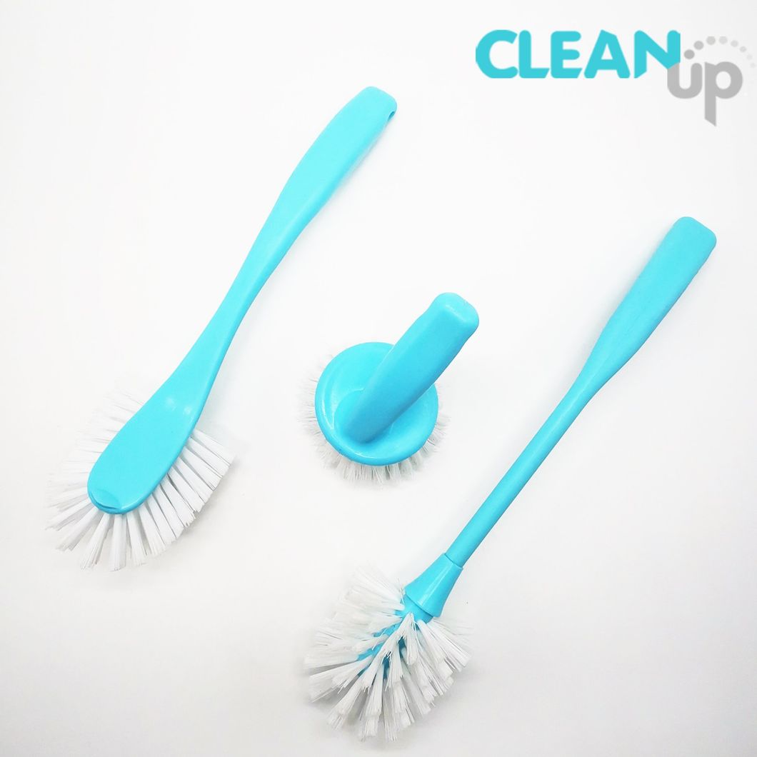 Kitchen Round Dish Pot Vegetable Scrubbing Cleaning Brush