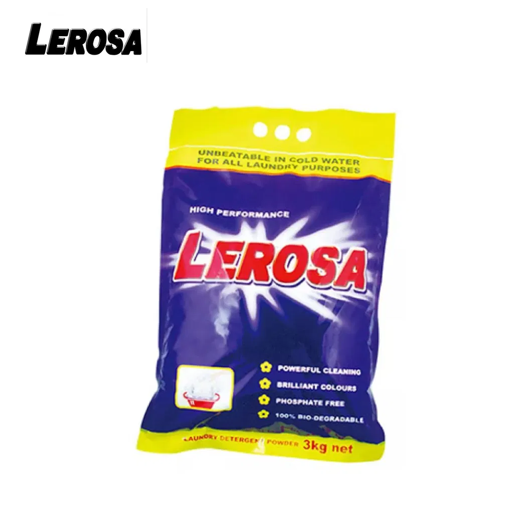 Lemon Flavor Hot Sales Wholesales Price Chinese Manufacturer 1kg Bag Package Washing Powder for Washing Clothes