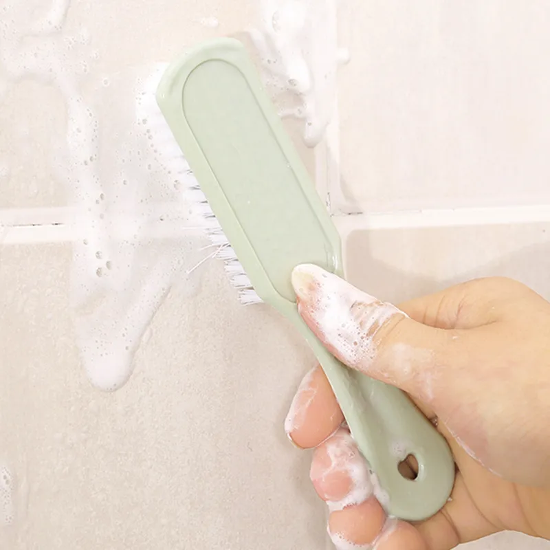 Long-Handled Hangable Soft-Bristled Shoe Brush Shoe Cleaning Brush, Collar Brush