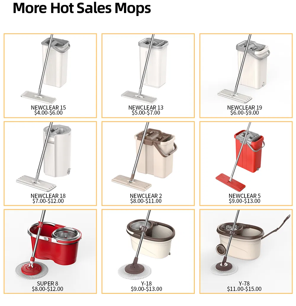 Magic Mop Microfiber Mop Floor Mop Cleaning Tools Cleaning Products Pedal 360 Spin Mop Squeeze Mop Bucket System Flat Mop