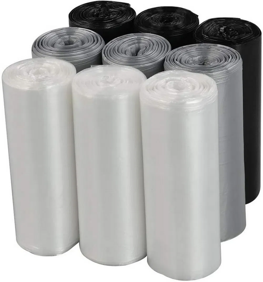 Medium Size Plastic Trash Can Rolling Garbage Bag