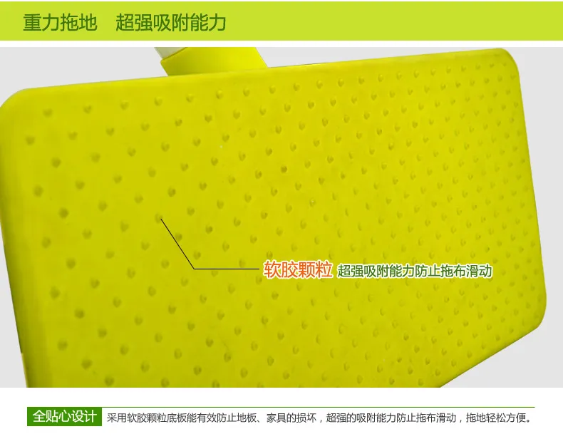 Microfiber Flat Mop with Telescopic Handle Clap Holder Rubber Coated Household Mop