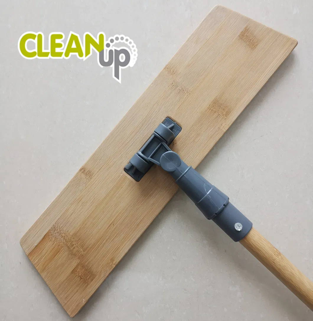 New Household Chenille Flat Floor Mop with Nature Bamboo Handle