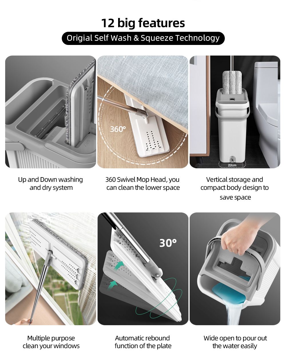 Newclear 19 High Quality OEM Factory Wholesale Cleaning Mop