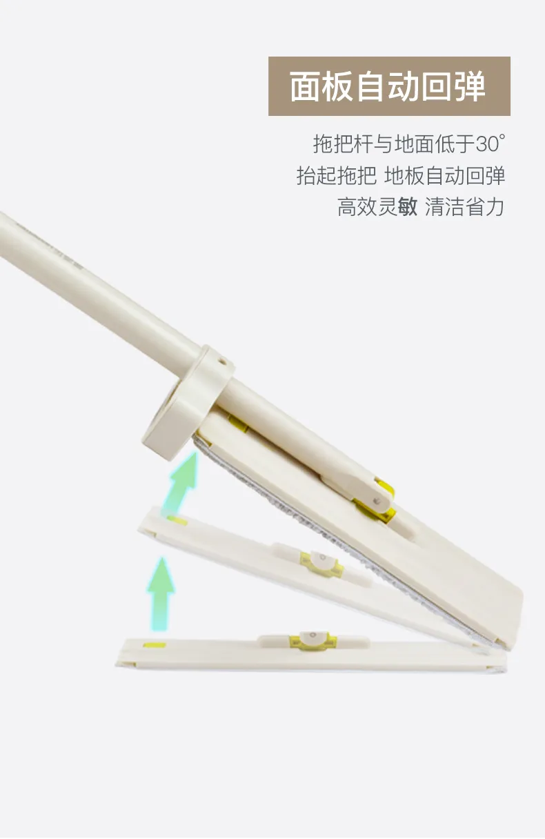 OEM Hand Free Easily Cleaning Microfiber Flat Mop with Bucket